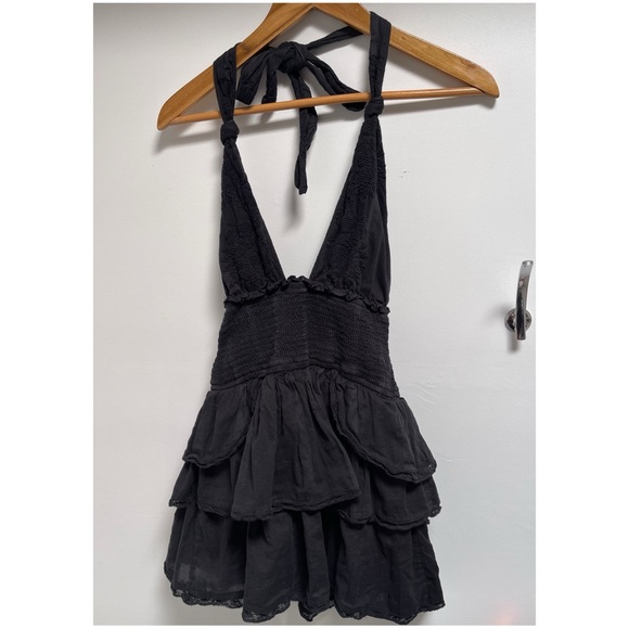 LoveShackFancy Black Backless Dress - Picture 2 of 4